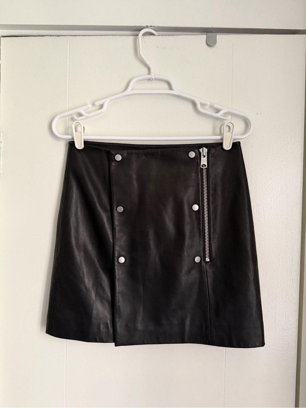 AllSaints 100% leather mini skirt black US 4